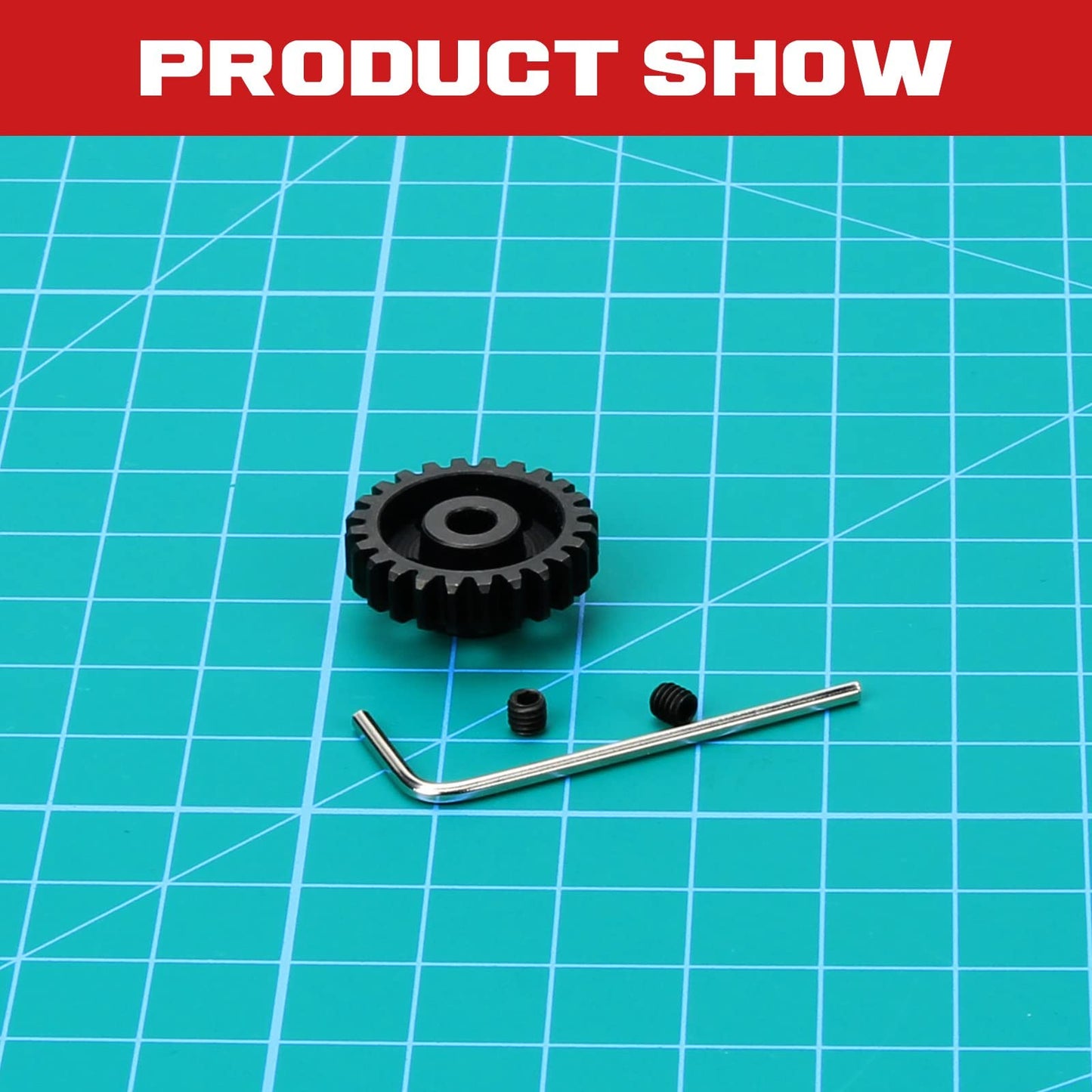 RCAWD 24T Pinion Gear & Wrench for ARRMA 8S BLX & Bash Roller 1/5 Kraton Outcast, 6S 4X4 BLX 1/7 Felony Fireteam Infraction, 6S