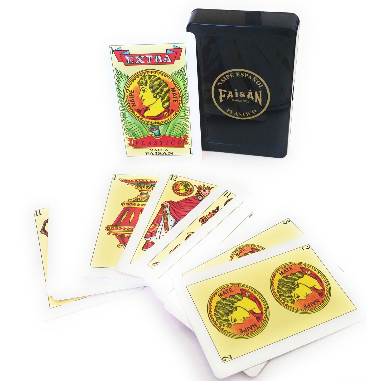 Pasatiempos Gallo Mexican Playing Cards Naipe, Blue Color, Plastic, Model 4505716