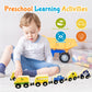 Montessori Toys For Toddler Age 1-3, Toddler Toy Wooden Magnetic Traffic Train Set With Playmat/Storage Bag For Baby Boy, Birthd