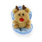Plushland Snowball Stuffed Zip Up Animal - Reindeer - Cute Plush Animals Assortment - Wonderful Soft Toy For Families And Friend