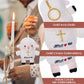 Leyoha Christian Gifts Lamb Stuffed Animal - 12 Pack Baptism Gifts For Girl Boys, Cute Sheep Plush Keychain With Jesus Loves Me
