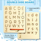 Hzsshb Wooden Letters Practicing Board,Reusable Handwriting Alphabet Tracing Board Double-Sided Toddlers And Preschool Gifts Lea