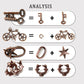 4 Pieces Brain Teaser Puzzles
