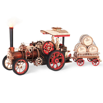 Wowood 3D Wooden Puzzles for mature-themeds  Steam Locomotive Model Cars Kits for mature-themeds  3D Wood Puzzle mature-themed  Valentines Day Gift Model Building Kits  Train/Hobbies/Crafts for mature-themeds Kids