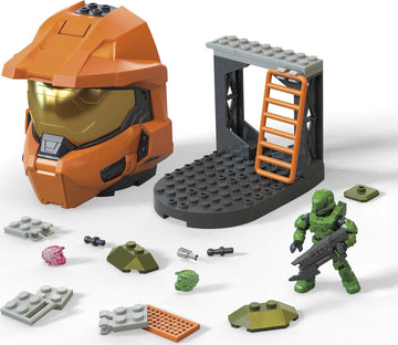 Mega Halo Zone Control Construction Set With Spartan Helmet, Building Toys For Boys, Ages 8+
