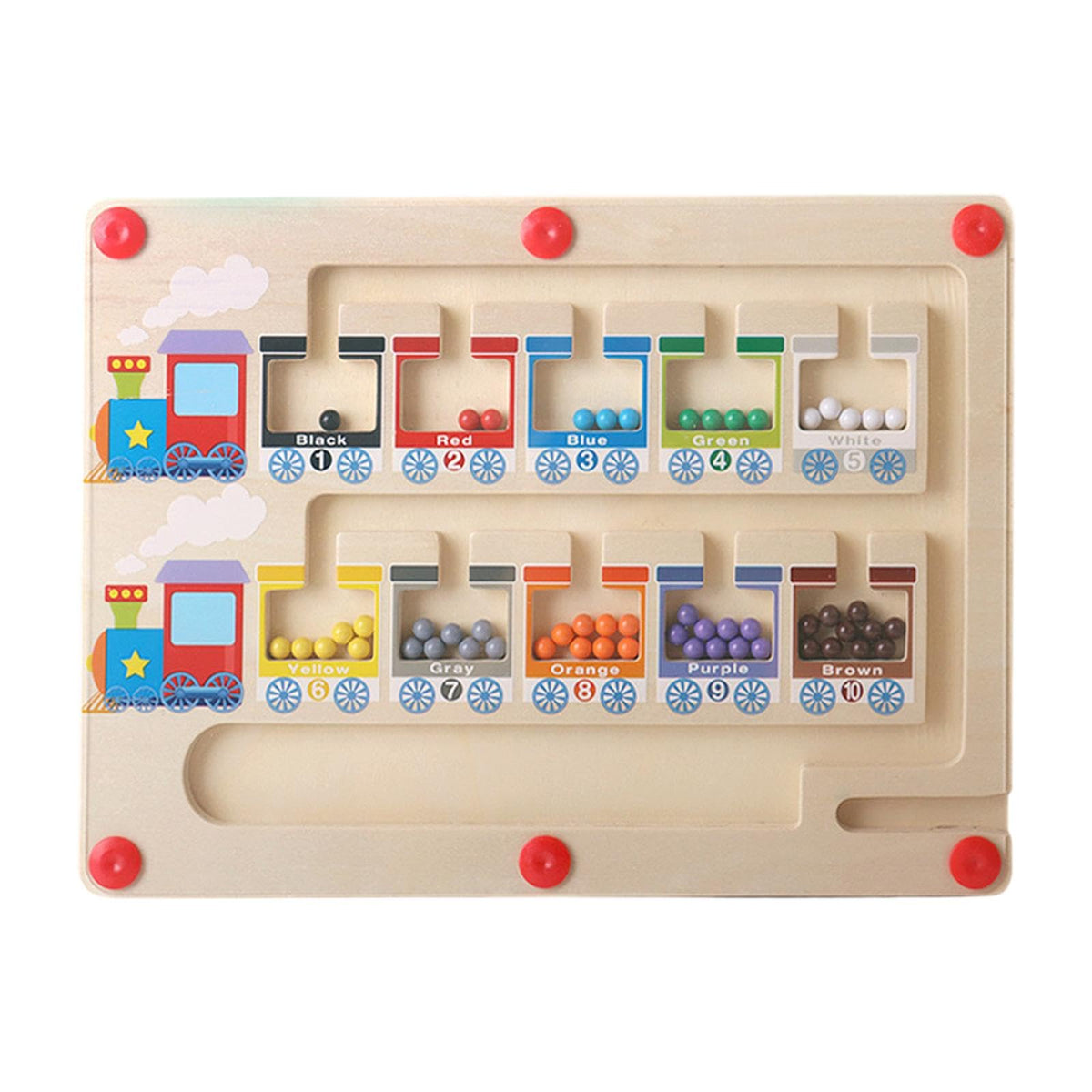 Zoomella Magnetic Color And Number Maze Games Montessori Toys For Boys 3 4 5 Years Old|Toys & Hobbies |Other Educational Toys