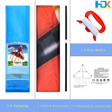 HENGDA KITE,Delta Plane Kite for Kids and Adults,Easy to Fly,Excellent Fabric and Structure Design,Suitable for Square, Beach, G