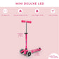 Micro Mini Deluxe LED Scooter, Pink, 2-5 Years, 48-68 cm Height, ABEC9 Bearings, Non-Slip Platform, Model MMD075