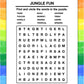 ZOCO - Word Search for Kids - Mini Activity Pads (50 Bulk Pack Without Crayons) - Party Favors, Goodie Bag Stuffers, Activities
