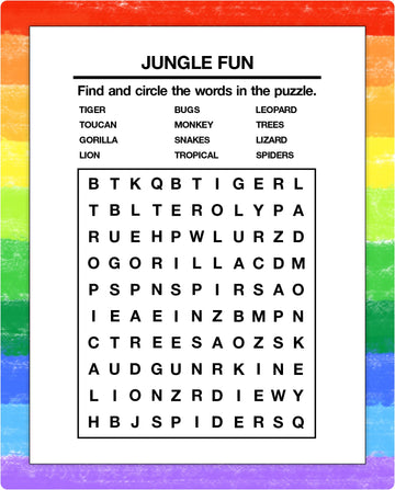 ZOCO - Word Search for Kids - Mini Activity Pads (50 Bulk Pack Without Crayons) - Party Favors, Goodie Bag Stuffers, Activities