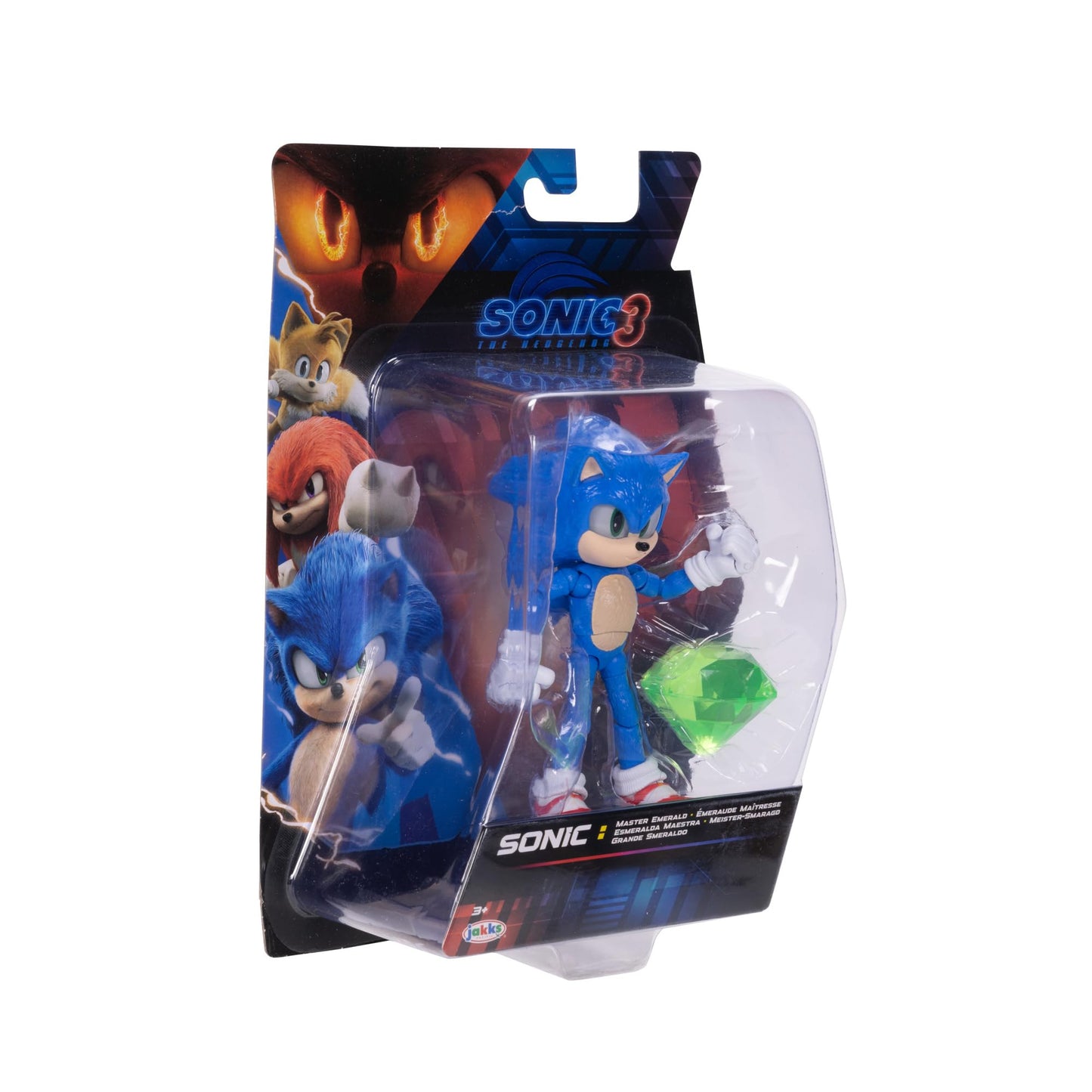 Sonic The Hedgehog Sonic 3 Movie 5'' Action Figures: Sonic With Emerald Wave #3