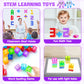 Magnetic Blocks - 32Pcs Translucent Magnetic Building Blocks For Toddlers 1-3, Stem Rainbow Magnetic Cubes For Kids Ages 2-4, Magnet Toys For Kids 3-5, Christmas Birthday Gifts For Girls & Boys