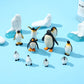 Onest 12 Pieces Mini Arctic Animals Figurines Set Polar Bear Figurines Plastic Arctic Animal Toy Small Polar Bear Polar Animal Figurines Set For Kids Birthday Gift