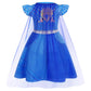 Wonderbabe Girls Red Costume Girls Halloween Cosplay Princess Birthday Party Dress Up Outfit Size 5-6T