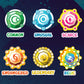 Doomlings Card Game: Imaginary Ends Expansion - Collectible Mystery Holofoils Gold Pack | Strategy Game for Kids  Teens & mature-themeds | 2-6 Players  Ages 7+ (7 Holofoils)