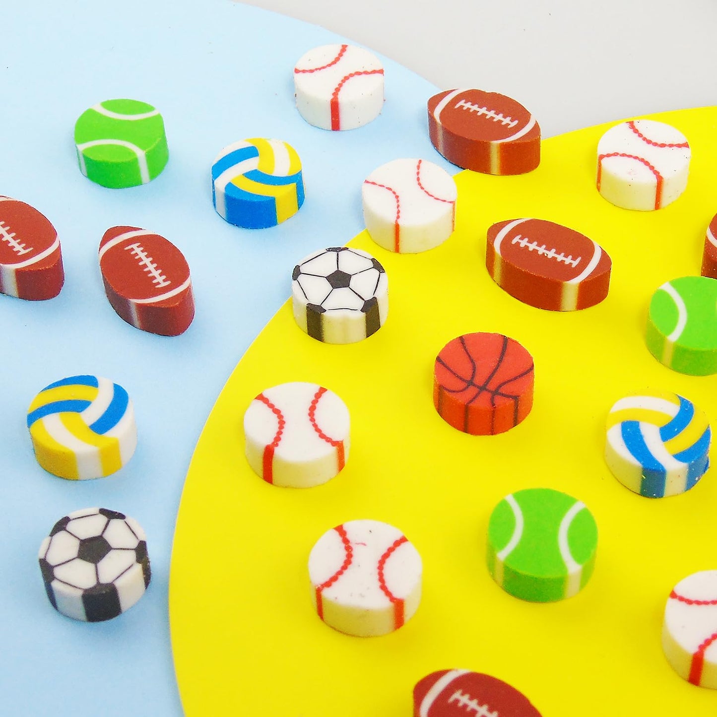 300 Pieces Sports Erasers Football Erasers Mini Erasers Assortment Kids Fun Erasers Tiny Erasers Novelty Pencil Erasers Bulk Min