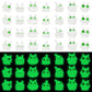 WOZADU 49 PCS Luminous Mini Resin Elves Figurines for Dollhouse Decoration Tiny Resin Ghost Miniature Things for Fairy Garden Micro Landscaping Decoration Cake Toppers Decor