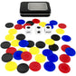 Ahoper Left Right Center Dice Game Prime Set With 3 Dices + 40 Chips.Left On The Product Means Pass 1 Chip To The Left, Right On The Product Means Pass 1 Chip To The Right.(4 Mixed Colors)