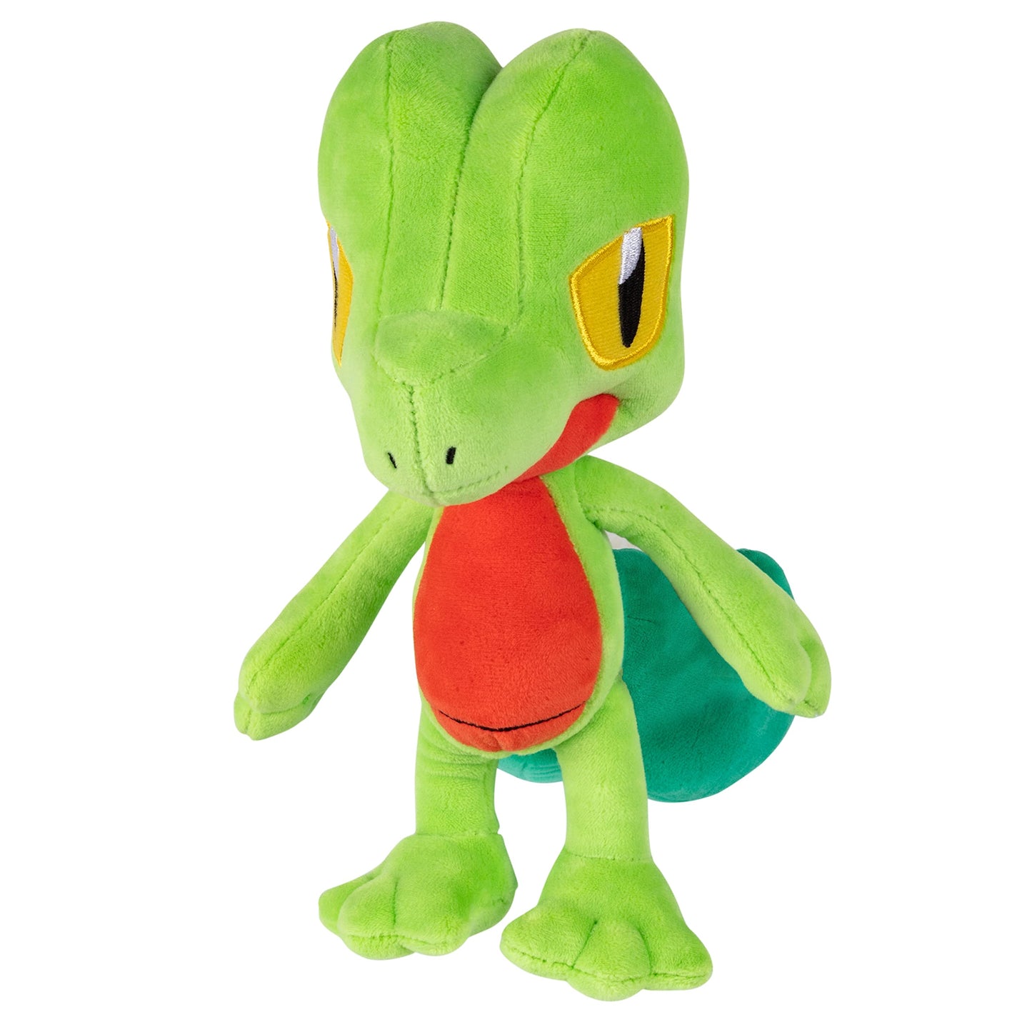 Jazwares Pokemon 8" Treecko Plush - Green Soft Stuffed Animal Toy - Officially Licensed Ruby & Sapphire Gift for Kids