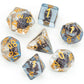 UDIXI Polyhedral DND Dice Set, Resin D&D Dice Filled with Sailboat for Dungeons and Dragons Role Playing Game(RPG),MTG,Pathfinde