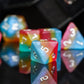 HDdais 7PCS Pansexual-Pride Polyhedral Dice Set, Matte Resin D&D Dice for RPG Table Games