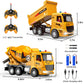 MQDMINI Construction Toys for Toddlers 6-12 Year Boys Girls, Remote Control Truck and Cement Mixer Truck, Kids Ideal Birthday Pa