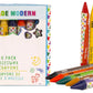 Kid Made Modern Beeswax Crayons For Toddlers & Kids (8 Pieces) - Coloring Non Toxic Crayons With Case (Ages 3+)