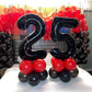 40 Inch Black 25 Number Balloons Giant Jumbo Huge 25 Or 52 Foil Mylar Helium Number Digital Balloons Black Birthday Mylar Digita