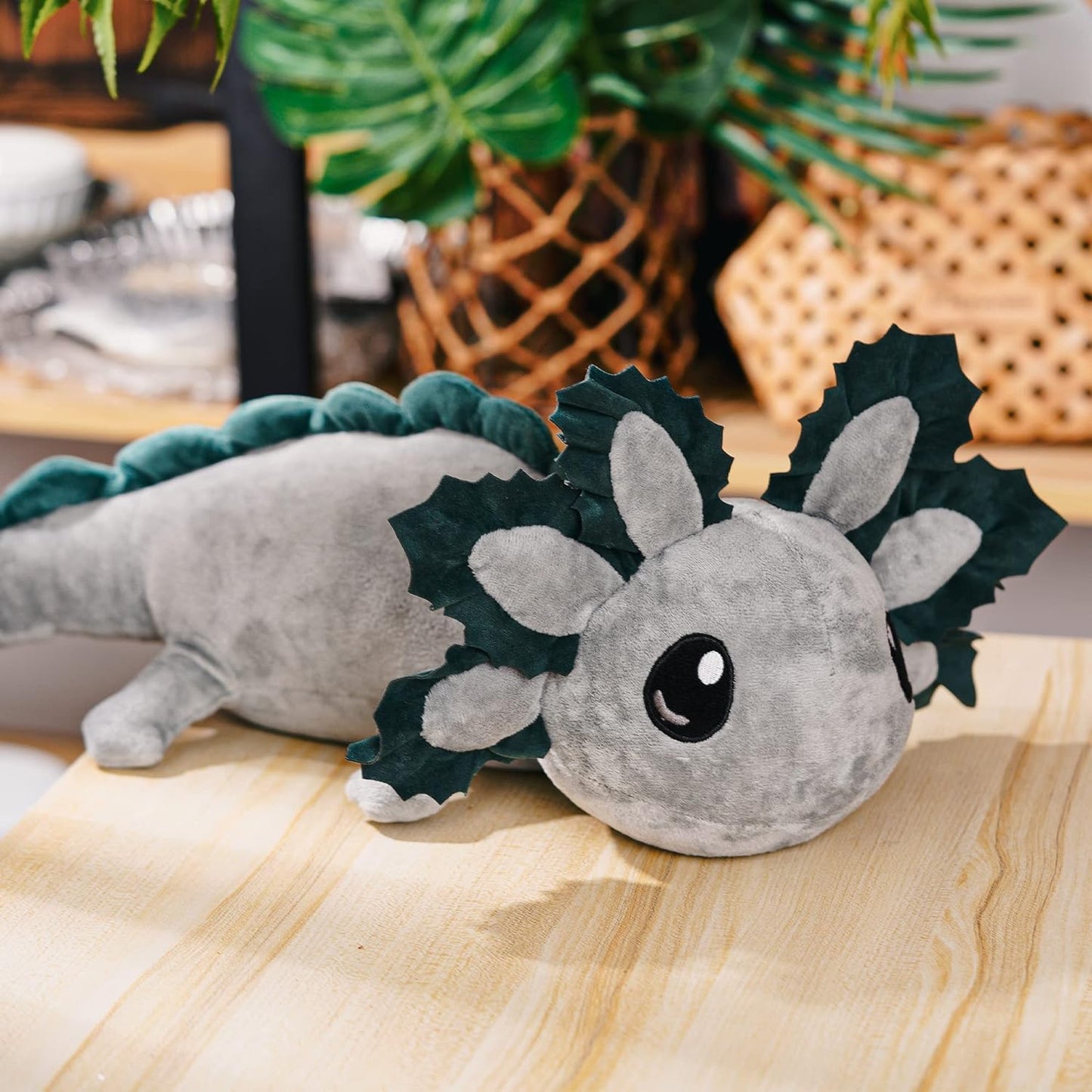 Lkmyhy 30    Weighted Axolotl Stuffed Animals For Adults & Kids, 5Lbs Large Weighted Axolotl Lap Animals Plush Gift For Valentin