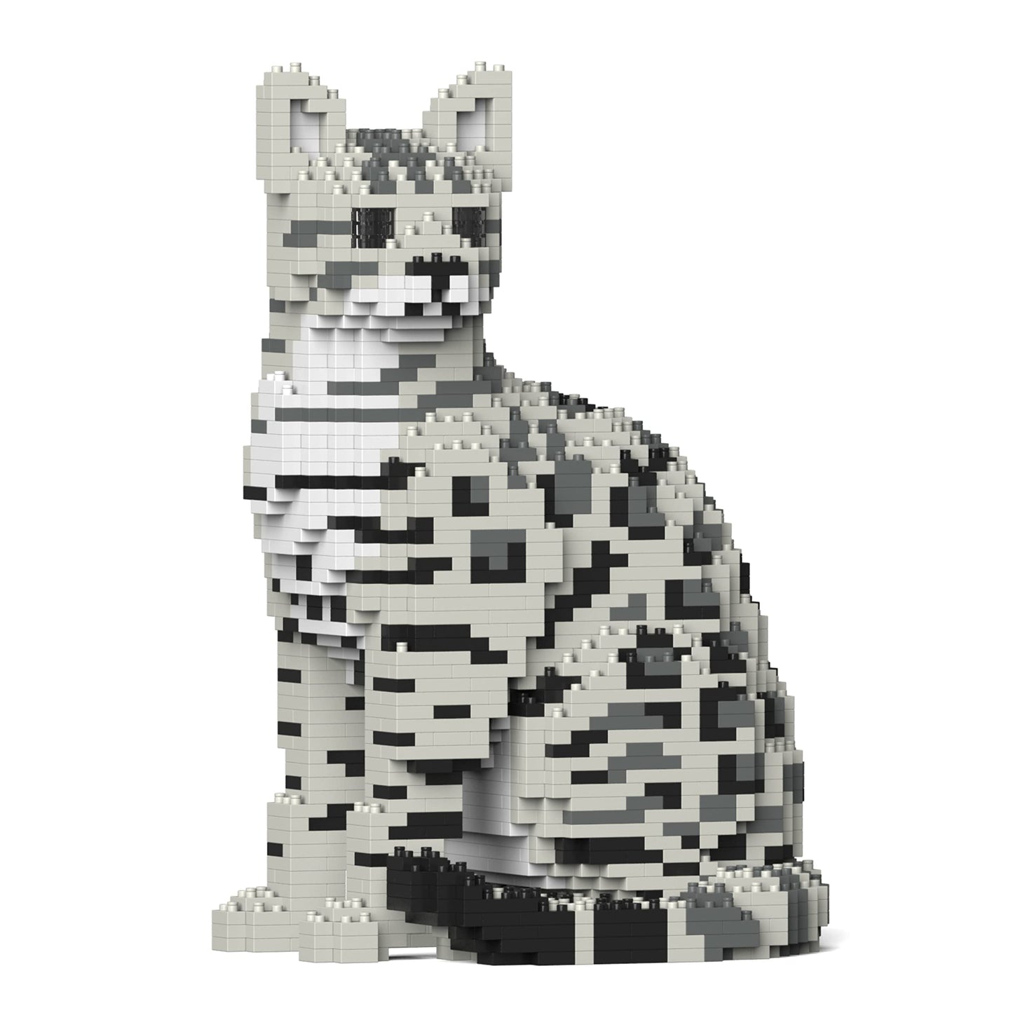 JEKCA Bengal Cat Building Blocks Set | 4-in-1 | Gray | Plastic | Model ST19BGC01-M02 | Age 14+