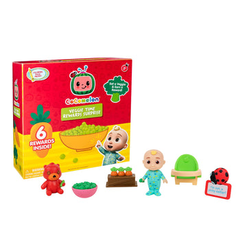 Cocomelon Veggie Time Surprise – 1 Figure And 5 Accessories To Collect - Features Favorite Character Jj - Surprise Accessories - Toys For Kids And Preschoolers