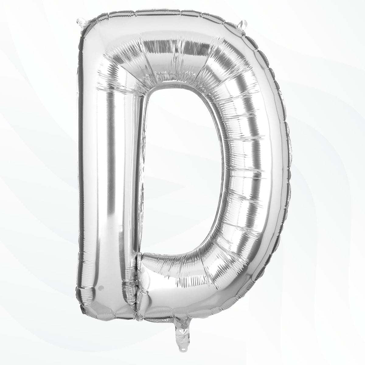 Flyloons Silver D Letter Foil Balloon Alphabets Balloons Perfect for Birthday Decoration Items, Anniversary, Bachelorette, Weddi
