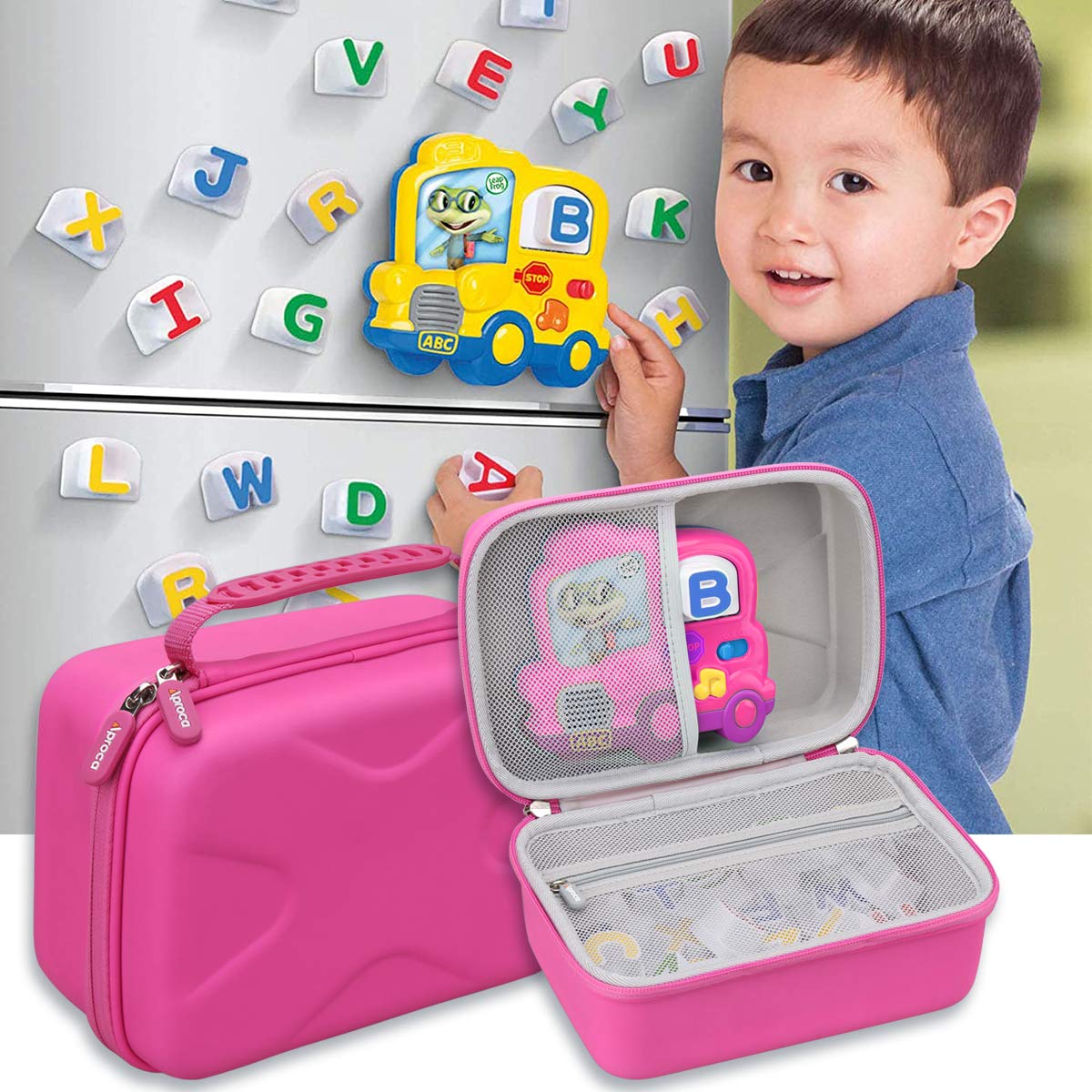 Aproca Hard Storage Travel Case For Leapfrog Fridge Phonics Magnetic Letter Set (Case Only)