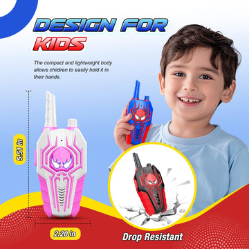 Walkie Talkies Toys For Boys Girls: 3 Pack Kids Walkie Talkies Easter Birthday Gifts For 3 4 5 6 7 8 9 10 Year Old Boys Girl Tod
