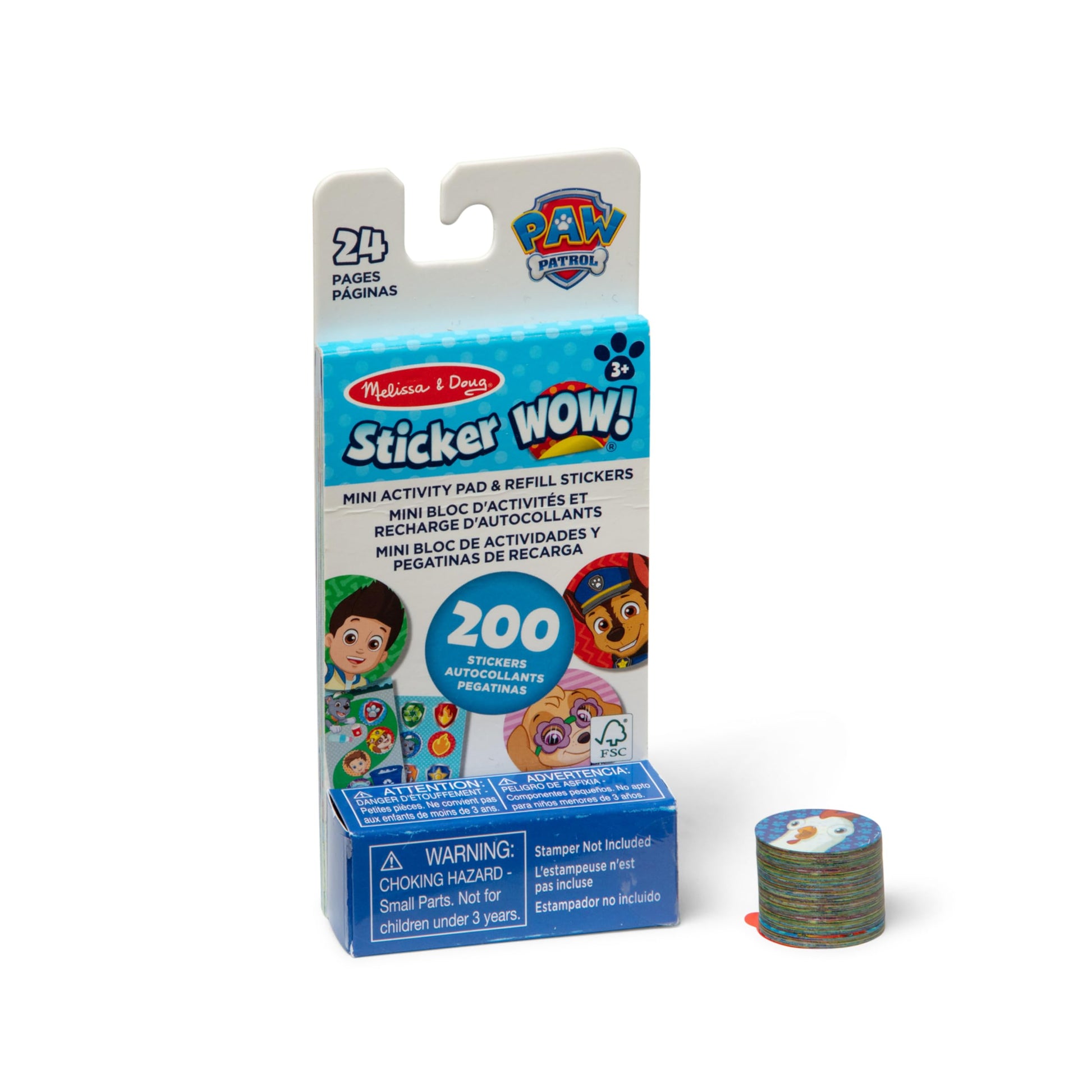 Melissa & Doug Sticker Wow! Mini Activity Pad and 200+ Refill Stickers for Sticker Stamper Arts and Crafts Fidget Toy Collectibl