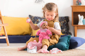 Corolle - Large Accessories Set For Mon Premier Poupon 12' Baby Dolls, 11-Piece Set Includes Bottle, Bib, Diaper, Potty, Pacifier, Tote Bag And More