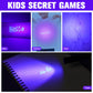 Tegeme 12 Invisible Ink Pen Set 6 Invisible Marker 6 Mini UV Flashlights Black Light Markers Disappearing Ink Pen for Secret Not