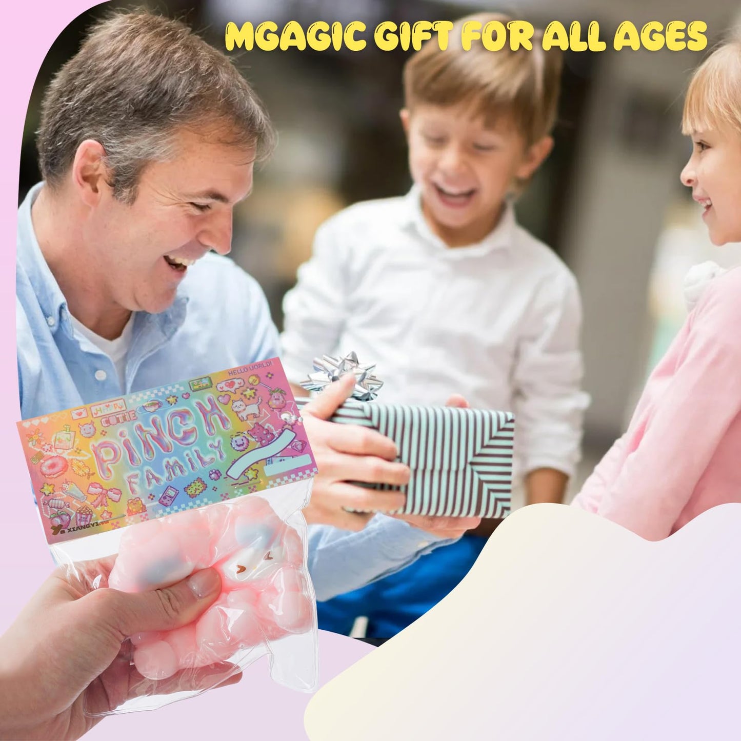 Taba Squishy Toys Cat Paw Squishy Toys Cat Paw Squeeze Toys  Fidget Toys Silicone Squeeze Toy for Stress Relief Cute Soft Squeeze Fidget Toys Party Favors Gift for mature-themed (2pcs Bunny)