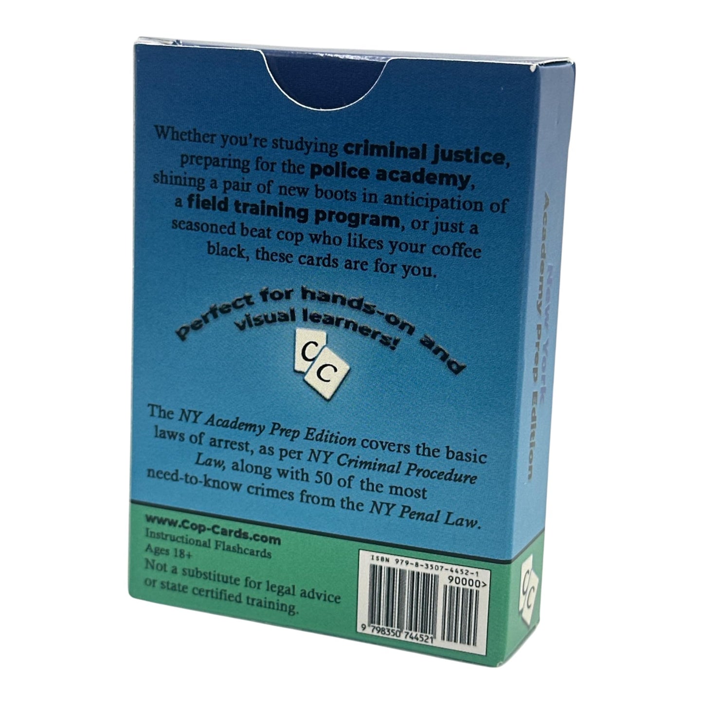 Cop Cards: enhanced Flashcards for Law Enforcement - Learning Aid or Police Gift (New York Academy Prep Edition)