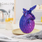 Flavery 3D Printed Dragon Egg with Dragon Inside- Flying Dragon in Diamond Egg, Easter Egg, Mystery Winged Dragon Gift, Desk Dec