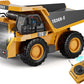 Kidmarkt Rc Dump Truck Toy, 9-Channel Remote Control Toy With Metal Bed & Light, Rechargeable Battery, Kids Construction Vehicle