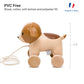 Little Big Friends Pull Along Friends | Pull Along Toy For Baby | Traditional Toys | Easy To Clean | Adrien The Dog