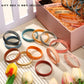 Sratte Inspirational Silicone Wristbands Rubber Stretch Unisex Bracelets Student Christmas Gift Stocking Suffers for Class(Brigh
