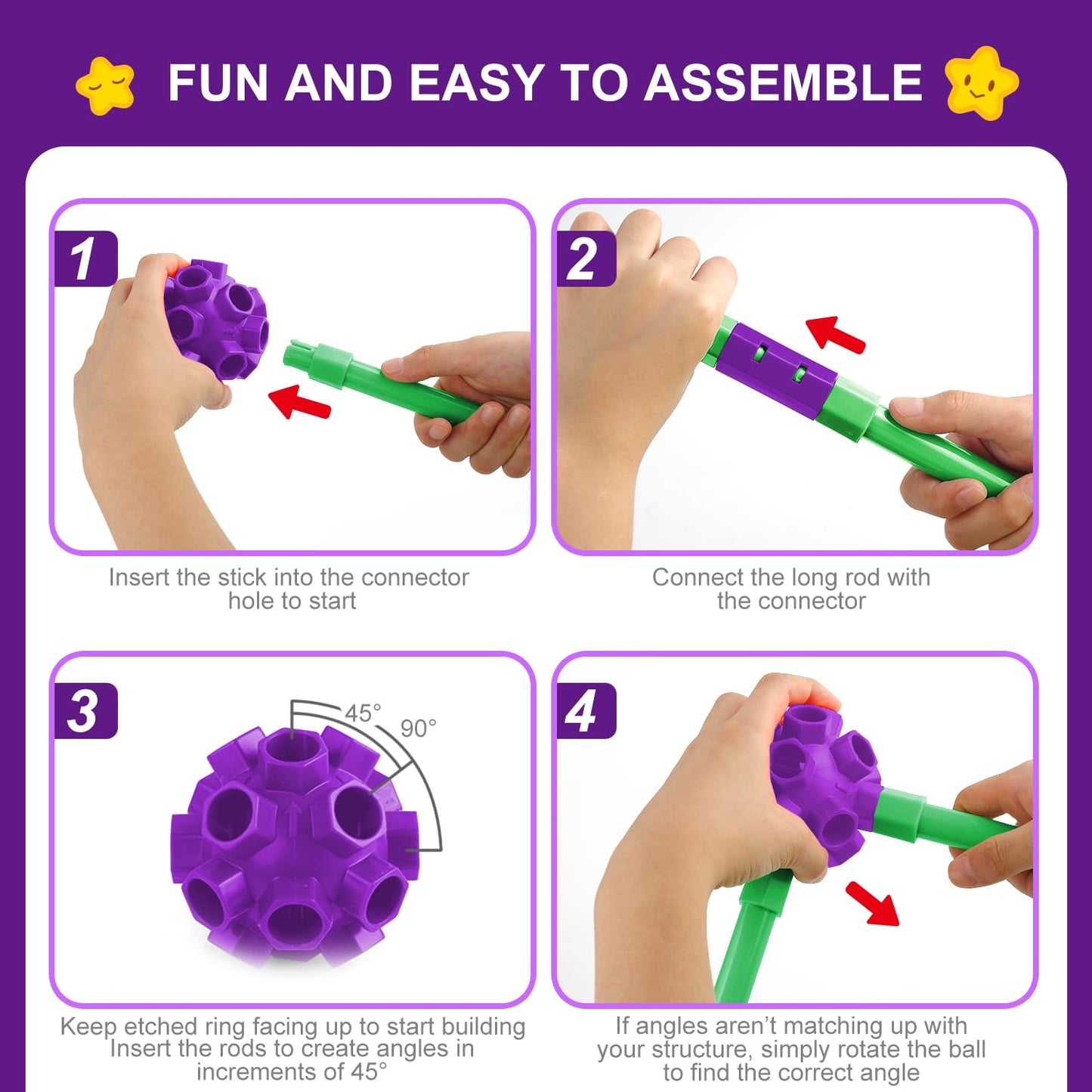 Springflower 100 Pcs Glow In The Dark Fort Building Kit For Kids,Educational Gift For 3 4 5 6 7 8 9 10 11 12 Years Old Boys And Girls,Stem Construction Toys