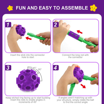 Springflower 100 Pcs Glow In The Dark Fort Building Kit For Kids,Educational Gift For 3 4 5 6 7 8 9 10 11 12 Years Old Boys And Girls,Stem Construction Toys