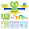 Bakam Frog Balance Scale Toy, Number Counting Blocks Games, Montessori Math Games For Kids 5-7, Preschool Kindergarten Learning 