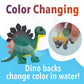MindWare Dinosaur Color Splash Water Park Bathtub Playset - Interactive Bath Toys with Color Changing Dinosaur Figures - Gift fo