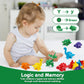 Naodongli Dinosaur Toys For Kids 3-5,Alphabet Learning Abc Uppercase Lowercase Fine Motor Skills Dinosaur Matching Games Easter Basket Stuffers For Toddler Boys Girls
