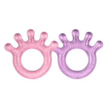 Green Sprouts Cooling Teether (2 Pack), Pink Set, 3 Months+