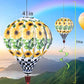 Giant Sunflower Hot Air Balloon Garden Wind Spinners Large Pinwheels Whirligigs Windmill Toys for Kids Yard Decor Lawn Decoratio